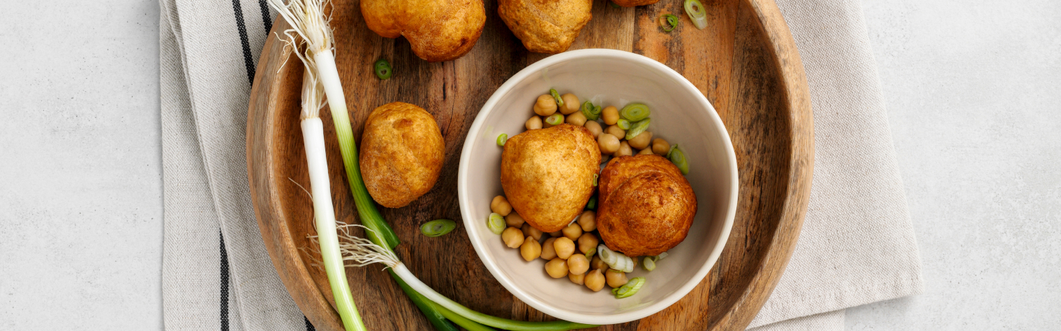 Шарики (булочки) с нутом по-турецки